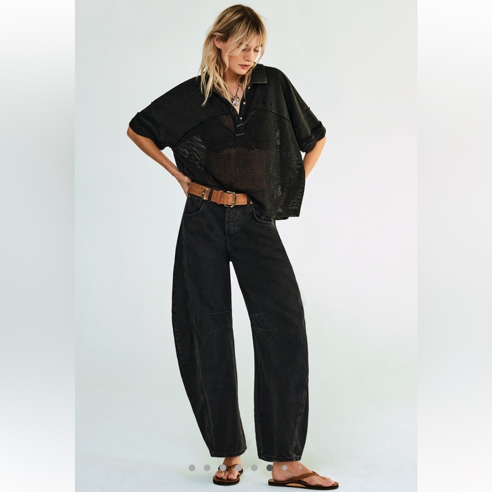 We The Free Good Luck Mid Rise Barrel Jeans 29